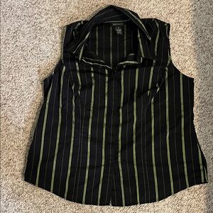 Contemporary dressy sleeveless blouse new